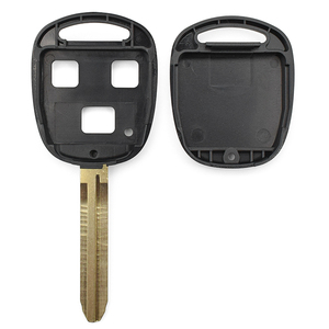 Hot bán từ xa Key trống Xe Đen ABS + kim loại chìa khóa xe t-oyota 3 nút với toy43 lưỡi - Product Image 5