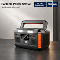 Station d'alimentation portable d'urgence à ondes sinusoïdales pures, avec charge sans fil MPPT, affichage LED, BMS et Type-C, directement de l'usine (OEM/ODM)