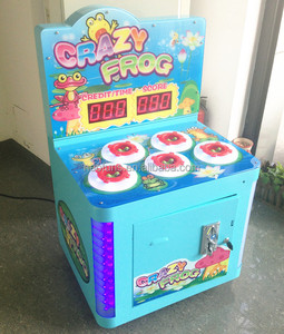 LED <span class=keywords><strong>Crazy</strong></span> Frog-Monnayeur Enfants Frappant le Marteau Battent Une Taupe Rachat Linea machine de jeu d'arcade de marteau de chine - Product Image 3