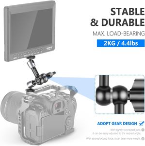 NEEWER Bras articulé à friction réglable de 15 cm avec vis 1/4'' aux deux extrémités, compatible avec les cages <span class=keywords><strong>SmallRig</strong></span>, les flashs, les éclairages LED, les micros et les moniteurs - Product Image 2