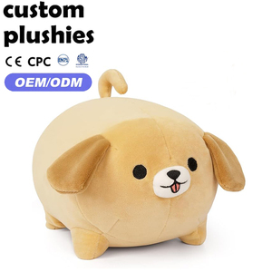 Vente directe d'usine, adorable <span class=keywords><strong>coussin</strong></span> en forme <span class=keywords><strong>de</strong></span> chien brun, doux et moelleux, peluche, cadeau pour enfants - Product Image 1