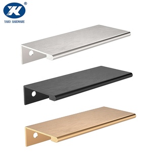 Aluminium/Zinklegierung Moderne Schrank- und Schubladengriffe mit Fingerkanten-Zuggriff - Product Image 1