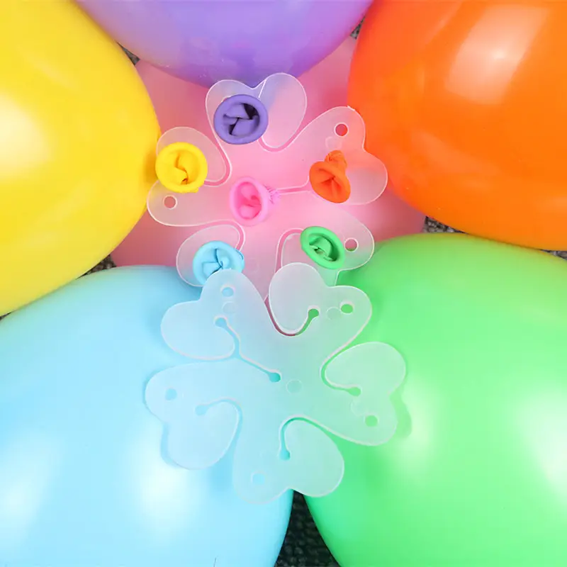Plastic Balloon Clips Foam Glue Dot Wedding Birthday Party Decoration Kids Balloon Stand Clips Globos Accessories New Year