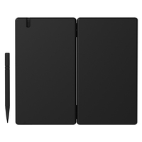 NEWYES Tableau d'écriture manuscrite LCD de 5 pouces Calculatrice pliante à 12 chiffres avec bloc-notes pour le bureau quotidien et basique