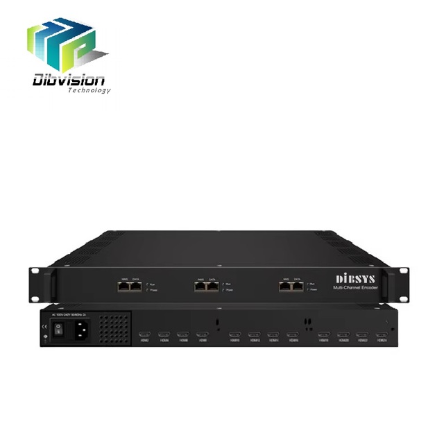 (ENC3741i) HEVC Encoder IPTV HTTP HLS RTMP SRT Streamer 1080p 2Mbps up to 12 Channels