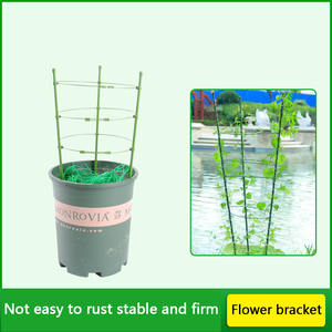 Estacas de soporte de flores de metal con recubrimiento en polvo resistentes a la intemperie para plantas al aire libre almacén de EE. UU. - Product Image 5