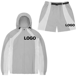 Vêtements de sport pour hommes sur mesure, veste à fermeture éclair intégrale, coupe-vent, imperméable, en nylon, fabricant de vêtements de sport - Product Image 4