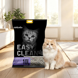 Litière pour chats en argile bentonite naturelle à granulométrie fine, faible traçabilité, contrôle des odeurs, non parfumée, vente en gros, commande en vrac, fabricant OEM - Product Image 1