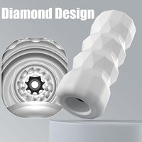 Masturbador Masculino con Textura 3D, Juguete Sexual Masculino de Bolsillo con Vagina de TPE |   Funda para Masturbación con Caja de Almacenamiento, Entrenamiento para Pene