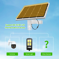 Système d'alimentation 5V 12V en option, contrôleur IA, caméra, lampadaire 20W-280W, batterie au lithium, étanche pour extérieur, vente en gros