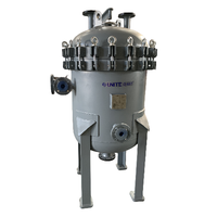 Filter Multi-Bag Unite U-DS-S Baru, Kapasitas Tinggi, Housing Filtrasi Cairan yang Dapat Disesuaikan, Laju Aliran 40-680m/h, Industri Skala Besar