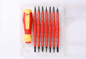 9-in-1 Electrician Insulated <b>Screwdriver</b> <b>Set</b> Multi Purpose Telecom & Electrical Repair Tools Kit With Special Shaped <b>Bits</b> MT-202 - Product Image 5