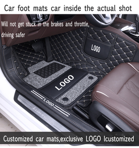 Alfombrillas de Cuero de Lujo 5D para Auto, Juego Completo de 4 Piezas para <span class=keywords><strong>Audi</strong></span> E-tron A1 A3 A4 A5 A6 A8 <span class=keywords><strong>Q2</strong></span> Q3 Q5 Q7 - Product Image 3