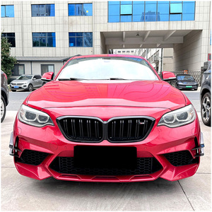 Autocollants adhésifs pour voiture, texture en fibre de carbone noir piano, pour aérations avant et calandre de la BMW Série 2 F87 M2 2016-2021 - Product Image 2