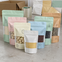 Sacs Doypack à Fermeture Zip Refermable Personnalisés Imprimés Couleurs Vives Qualité Alimentaire avec Fenêtre Transparente pour Noix et Haricots – Prix Usine