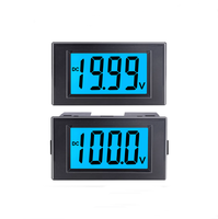 YOURMESTUDIO DC Voltmètre à affichage numérique, tête de mesure à cristaux liquides, module de mesure DC 12V-100V YRDOX-0034 noir