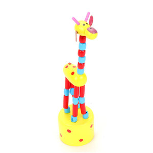 Marioneta de Jirafa de Madera, Títere de Dedo, Juguete de Animal Miniatura, Lindo Animal Bailarín - Product Image 4