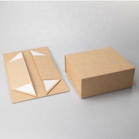 Boîtes d'emballage pliables personnalisées, boîte cadeau magnétique noire de luxe, logo, carton rigide, pliage magnétique, emballage en papier pliable