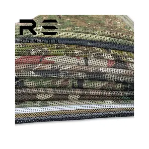 Ronson Mesh camouflage fabric 230gsm Outdoor gear material tactical polyester fabric camouflage mesh fabric