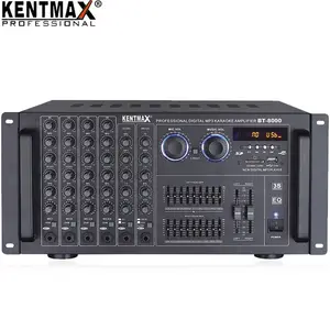 Fabrika yüksek sınıf MP3 çift 9 ekolayzır profesyonel Karaoke mikser amplifikatör BT-8000