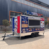 Camion de nourriture mobile de marque HTL, camion de pizza, camion de hot-dogs, chariot de nourriture personnalisé avec construction métallique et garantie d'un an