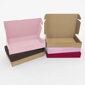 印刷された出荷包装カスタムロゴミニカラーブラウン段ボール箱郵送パッケージカートンボックス