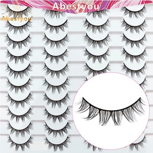Ciglia Finte Abestyou in <span class=keywords><strong>Visone</strong></span> Sintetico 11mm, Effetto 3D, Autoadesive, Glitterate, Confezione Personalizzata, Fatte a Mano, Cruelty-Free, Riutilizzabili - Product Image 3