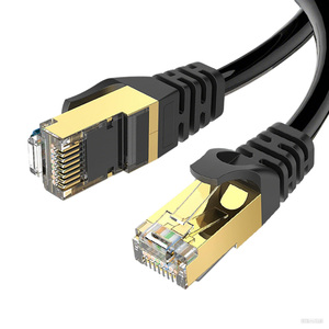 สายแพทช์อีเธอร์เน็ต Cat8 40Gbps 2000MHz SFTP สายเคเบิลเน็ตเวิร์ก RJ45 ทองแดงบริสุทธิ์แบบหุ้มฉนวน สำหรับศูนย์ข้อมูลเกมมิ่ง 28AWG 1 เมตร - Product Image 2