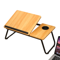 Mobilier de bureau pliable personnalisable en stock, mini bureau d'ordinateur pour la maison réglable en hauteur