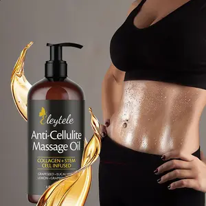 Atacado de rótulo privado 100% puro, emagrecimento natural anticelulite firme pele relaxante músculo conjunto de óleo de massagem
