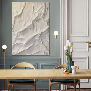 Trừu tượng màu rắn ba chiều dày kết cấu trang trí sơn dầu phòng khách hiện đại 3D tùy chỉnh logo vải vải - Product Image 4