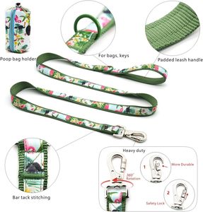 Conjunto de Collar, Correa y Arnés Ajustable para Perro, Diseño Lindo, Venta al por Mayor de Fábrica, Collar Resistente para Cachorros - Product Image 3