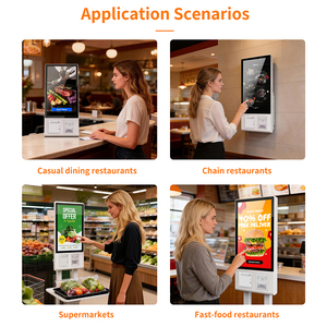 Kiosque de libre-service pour supermarché avec lecteur de codes-barres RFID - Terminal de <span class=keywords><strong>caisse</strong></span> tactile 21,5 pouces - Product Image 4