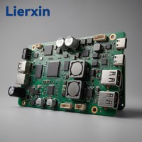 Lierxin LEX-CAMP-LIGHT HASL Lampe LED solaire de camping extérieure avec contrôle PCB, panneau solaire MPPT 20W à 2 couches, LiFePO4 USB-C PWM