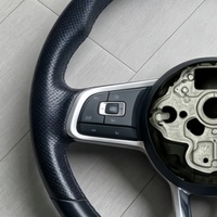 Volant en cuir modifié sur mesure pour VW Volkswagen Golf R 5 6 7 MK6 MK7 CC GTI MK7.5 Jetta Passat Golf