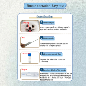 애완 동물 병원을위한 신속 테스트 키트 개 디스템퍼 바이러스 항원 신속 테스트 빠른 진단 키트 - Product Image 3