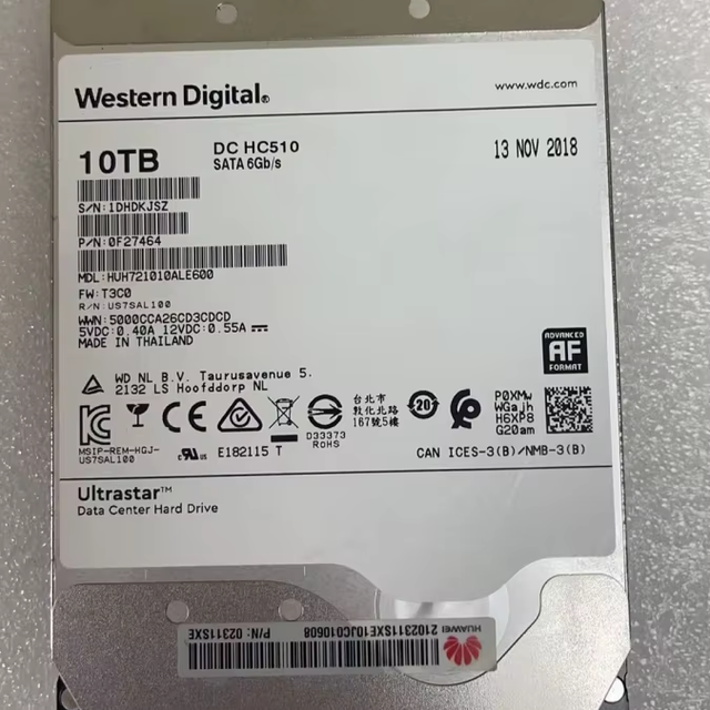 Enterprise 3.5-Inch 10TB  Storage Server HUH721010ALE600 Used Internal Electronic Accessory SATA Expansion Port