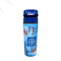 Bouteille isotherme personnalisable à double paroi en plastique avec couvercle à vis sans BPA, isolation thermique de 12 heures pour boissons froides et chaudes