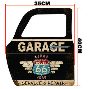 Letreros Metálicos Retro para Puerta de Coche, Letrero de Pared Vintage para Garaje, Letrero Metálico de Estaño con la Frase 'Si Me Necesitas, Encuentra Mi Coche en el Garaje', Decoración para Bar - Product Image 3