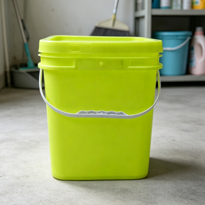 Seau de rangement carré durable et réutilisable, avec logo personnalisé disponible, pour le stockage des aliments, des liquides et des matériaux solides. - Product Image 1