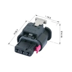 high quality connector 3 pin female 1-1718644-1