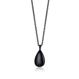 Can Open Waterdrop Ash Urn Pendant <b>Necklace</b> Stainless Steel Pet Memorial Cremation Jewelry - Product Image 2