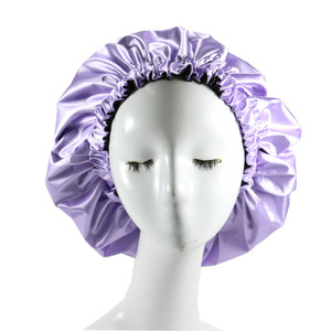 <span class=keywords><strong>Bonnet</strong></span> <span class=keywords><strong>de</strong></span> douche HZM-23444 pour femmes Satin doublé taille réglable Double couche réutilisable imperméable Extra Large <span class=keywords><strong>bonnet</strong></span> <span class=keywords><strong>de</strong></span> <span class=keywords><strong>bain</strong></span> - Product Image 4