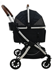 รถเข็นสัตว์เลี้ยง Mamago 201 ขนาดใหญ่ กันน้ำ พับได้ 4 ล้อ ได้รับการรับรองจากสายการบิน สำหรับสุนัขและแมว พกพาสะดวก น้ำหนักเบา - Product Image 4