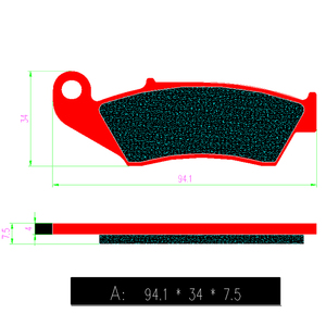 Plaquettes de frein avant arrière en céramique de haute qualité pour <span class=keywords><strong>Yamaha</strong></span> YZ125/<span class=keywords><strong>250</strong></span>/400/426 <span class=keywords><strong>WR</strong></span> <span class=keywords><strong>250</strong></span> 400 426 plaquettes de friction de moto FA185 - Product Image 4