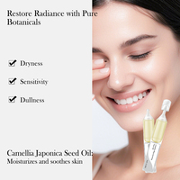 Fabricant OEM ODM Pure Botanicals Camélia Capsules de sérum d'huile pour le visage apaisantes pour la peau pour la sensibilité à la sécheresse et la matité