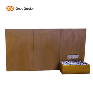 Fontaine de jardin en acier Corten résistant aux intempéries, rouge rouillé, personnalisable, décoration de jardin, facile à installer - Product Image 2