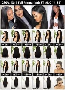 Compra a granel Pelucas delanteras de encaje Hueso Recto HD Peluca frontal de encaje Pelucas de cabello humano de color natural largo para mujeres negras 280 Densidad - Product Image 6