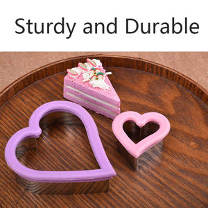 Usine chinoise de 20 ans, moule à biscuits en acier inoxydable, <span class=keywords><strong>emporte</strong></span>-pièces en forme de cœur en métal avec bord en silicone - Product Image 2