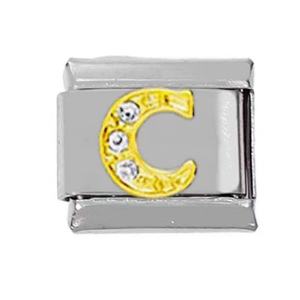 Pulsera Elástica de Acero Inoxidable 304 con Módulos de Letras Inglesas y Dijes Italianos, Accesorio de Moda DIY - Product Image 4